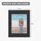 10 Pack Pre-Cut 11 x 14 Black Picture Mats for 8x10 Photos - White Core Bevel Cut Frame Matte, Acid Free, Ideal for Frames/Artwork/Prints